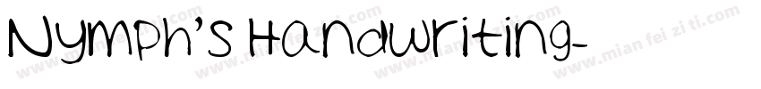 Nymph’s Handwriting字体转换